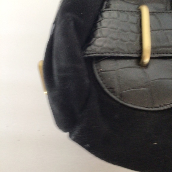 DONALD J. PLINER BLACK SUEDE SATCHEL - Picture 14 of 16